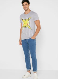 DIFUZED Funny Pika Crew Neck T-Shirt  - Image 4