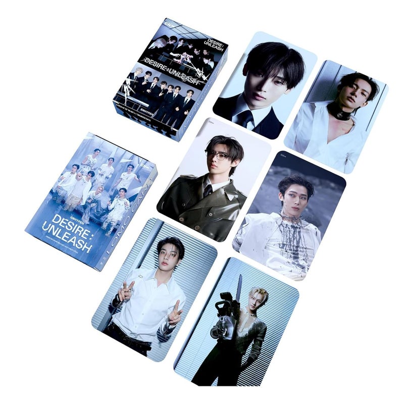 squishy 55 قطعة بطاقات تصوير فرقة الأولاد، مجموعة بطاقات لو مو لكبار المعجبين، مثالية لتزيين الجدران، وتدوين الملاحظات، وتقديم الهدايا - Image 3