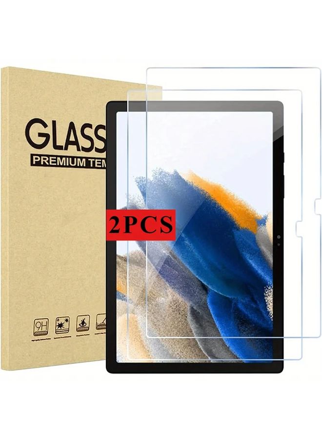 2pcs Premium Tempered Glass Screen Protector for Galaxy Tab S8 9H Hardness Scratch Resistant Ultra Clear HD Clarity - Image 1