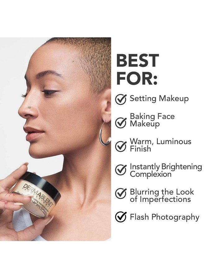 Dermablend Illuminating Banana Powder, Loose Setting Powder Makeup for Brightening and a Long-Lasting Luminous Finish, up to 16hr Wear, 0.63 oz. - Image 3