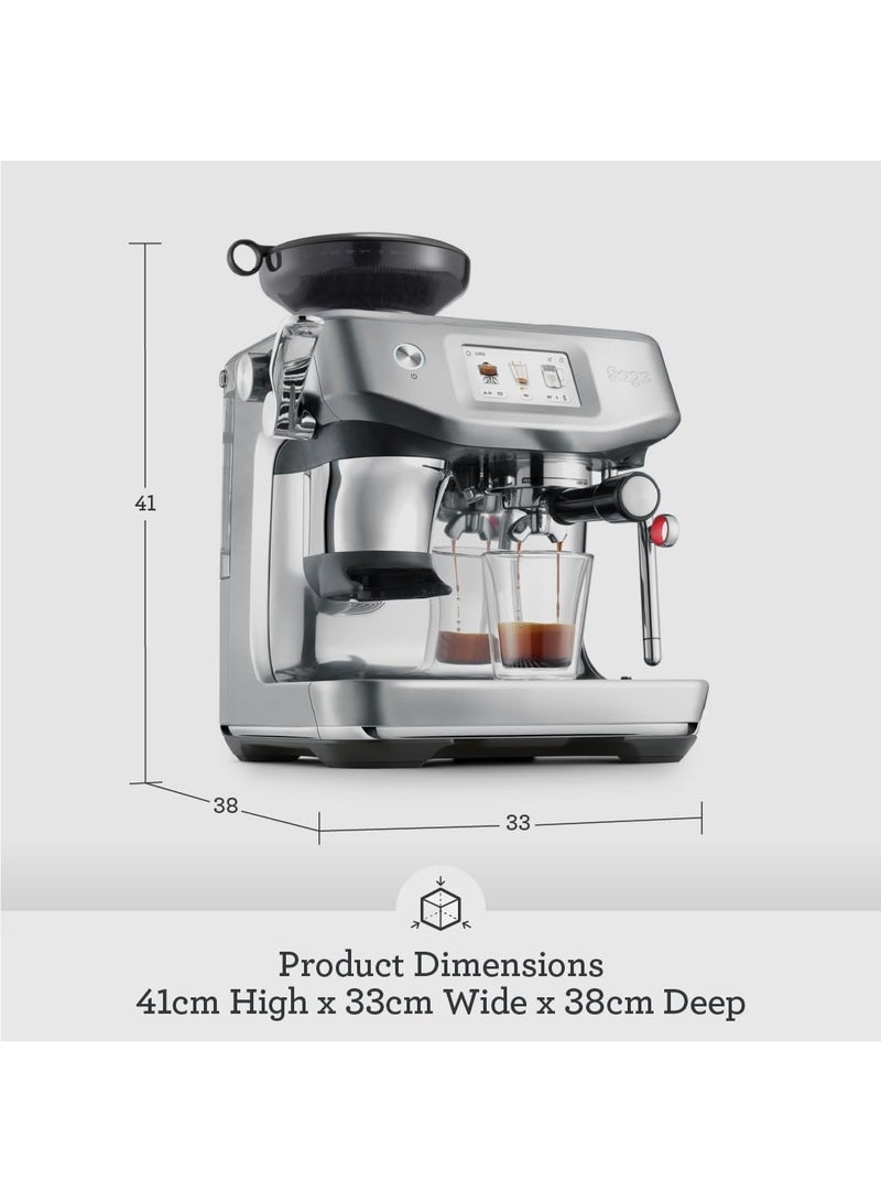Sage The Barista Touch Impress –Bean-to-Cup Espresso Machine,ThermoJet Heating,Cold Brew Function,Touchscreen–Brushed Stainless Steel - KSA Version,2 Year Manufacturer Warranty - Image 2