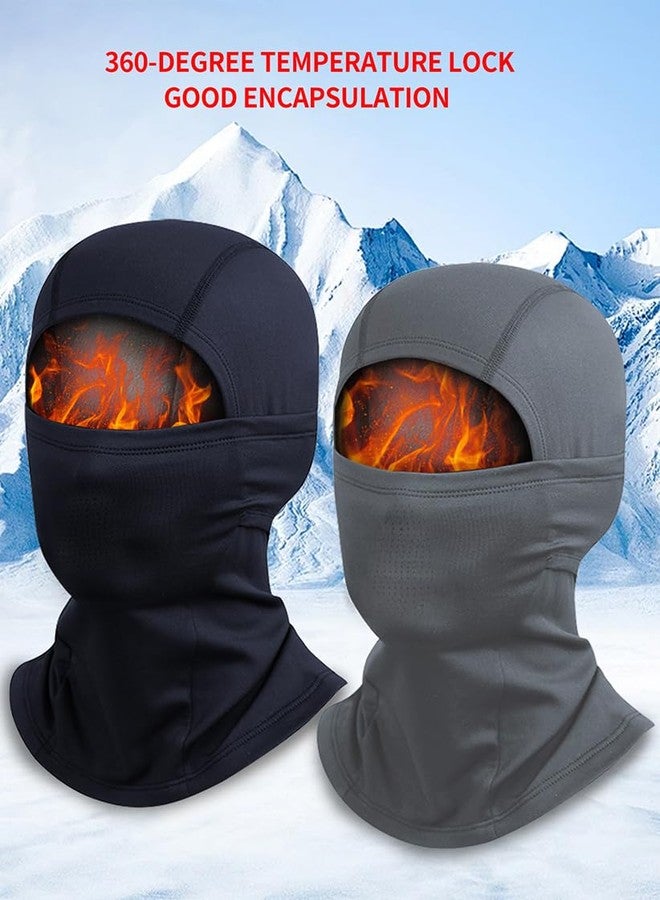 EUDOLAH Balaclava Windproof Winter Face Mask Warm Fleece Ski Mask for Men Women Full Face Cover for Cold Weather Skiing Motorcycle Green - Image 5