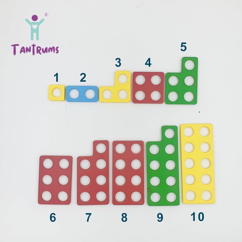 Tantrums Colourful Numicon Math Counting Magic Game for Kids Aged 3 to 5 - Teach Counting, Addition, and Subtraction - Image 3