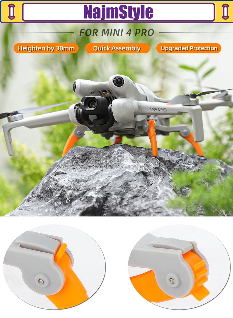 NajmStyle Landing Gear for DJI Mini 4 Pro Drone, Quick Release Height Extender Leg Foldable Spider Leg for DJI Mini 4 Pro Accessories - Image 3
