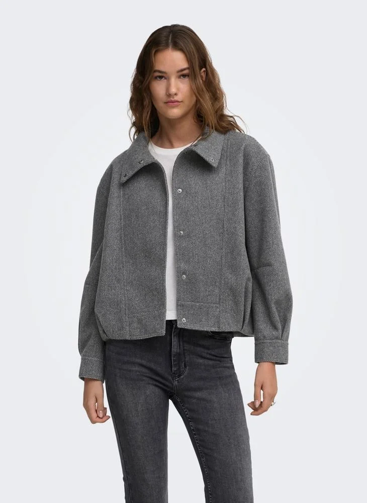 Only Onlasta High Collar Bomber Jacket