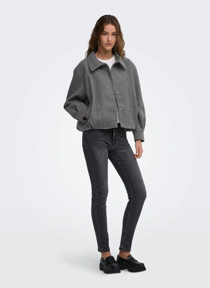 Only  Onlasta High Collar Bomber Jacket for Women | Best Price UAE