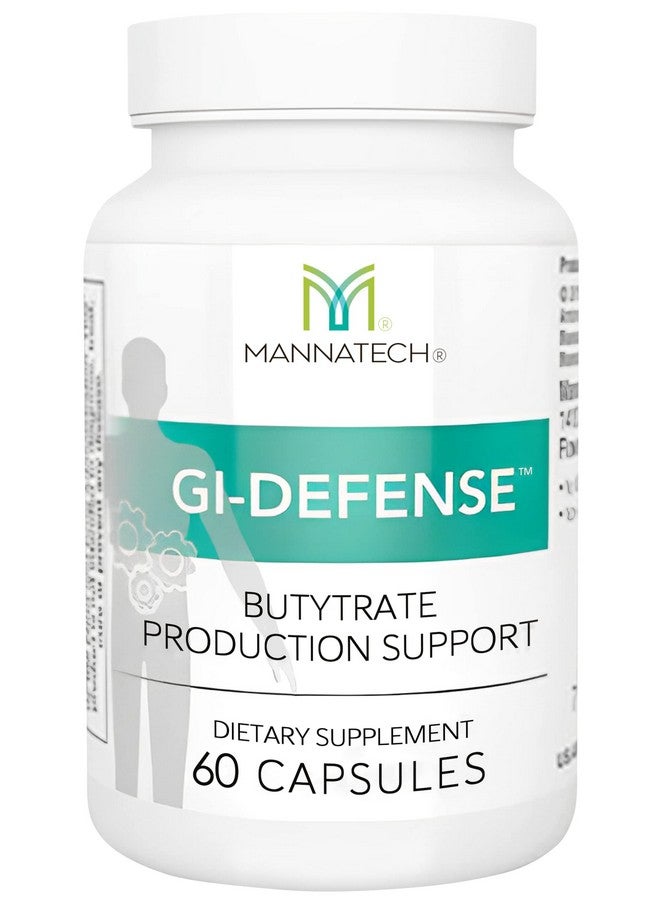 Mannatech GI-Defense 60 Capsules. Butytrate Supplement to Helps Strengthen Your Gut Barrier. to Support Gut Health. Immune Support & Antioxidants Supplement - Image 1