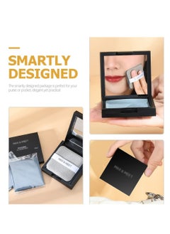 SYOSI 400 PCS Blotting Paper For Oily Skin With Mirror Case And Self-Adhesive Powder Puff For Men And Women，Oil Control Refreshing Not Stuffy Acne  - Image 4