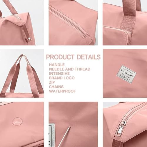 Wazdorf 41 Liter Expandable Travel Bags for Women, Duffle Bags for Women Luggage, Foldable Vanity Traveling Bag, Waterproof Hand Bag for Ladies Personal Items - Image 4
