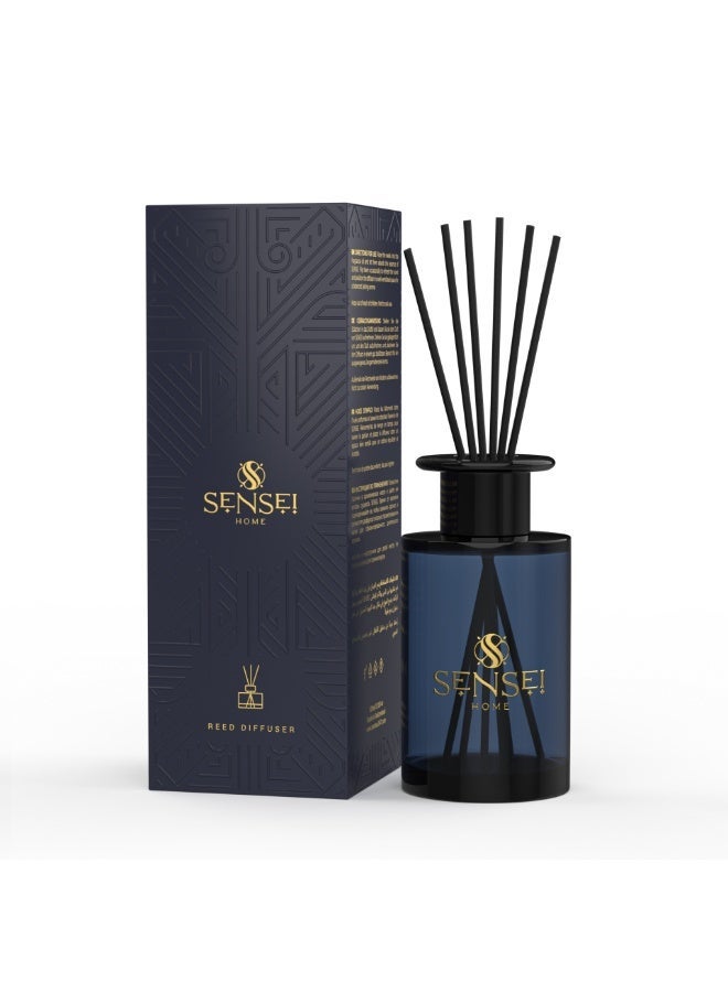 SENSEI Reed Diffuser for Bedrooms, Living Spaces, Hotels and Offices | 250ml Long Lasting Fragrance | Warm Amber Spiced Scent - Image 1