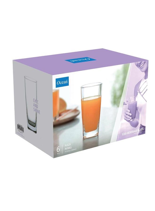 OCEAN 6-Piece Plaza Hi Ball Glass Set 320ml - Image 4