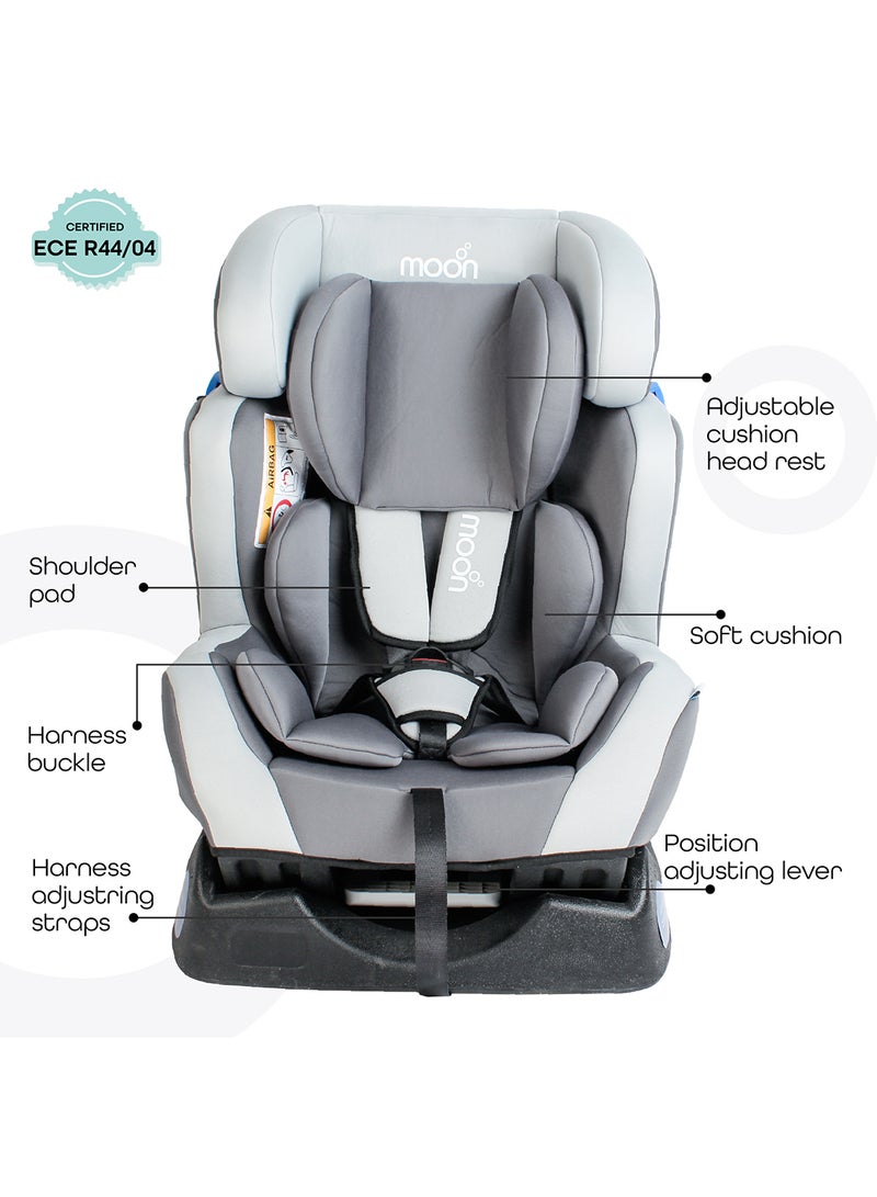 Moon Hefty Baby Car Seat Baby Group(0,1,2) - Light Grey - Image 3