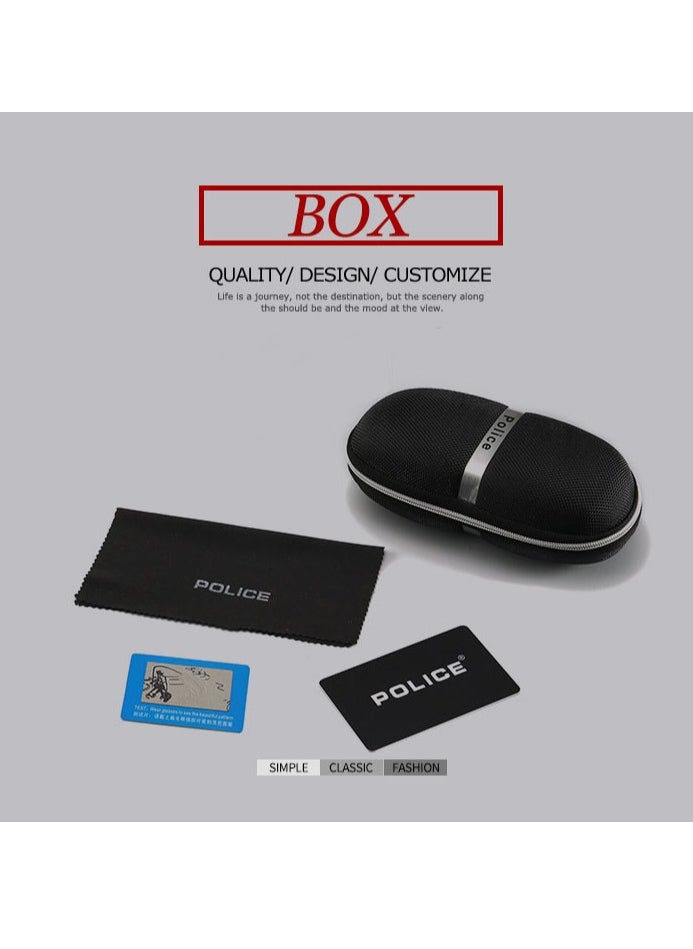 New Fashion High Quality Men's Polarized Sunglasses Protects You from UV Rays Metal High-end Sunglasses Black Frame Black Gold