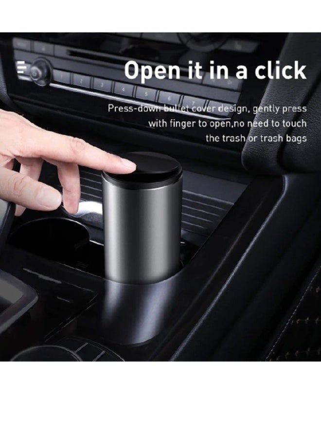 AROAQ Portable Automotive Mini Trash Bin with 30 Disposable Bags – Compact Car Garbage Can for Neat & Organized Vehicle - Image 4