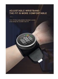 REALBLAD Wrist-Type Blood Pressure Monitor with Intelligence Voice Broadcasting and Dual User Memory – Easy-to-Use with Comprehensive LED Screen and Durable Lithium Battery (BLACK)  - Image 1