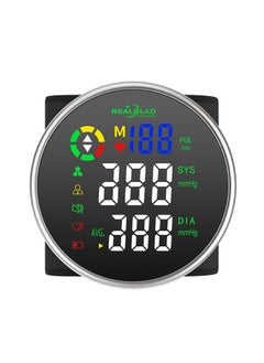 REALBLAD Wrist-Type Blood Pressure Monitor with Intelligence Voice Broadcasting and Dual User Memory – Easy-to-Use with Comprehensive LED Screen and Durable Lithium Battery (BLACK)  - Image 2