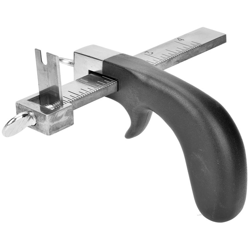 Leather Strap Cutter: 4In Wide Cutting Capacity, Durable High-Quality Material, Comfortable Aluminium Handle - Polished Head With Pre-Marked Measurements, Hand Cutting Tool for Leather Craft Professio - Image 5