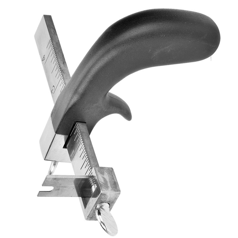 Leather Strap Cutter: 4In Wide Cutting Capacity, Durable High-Quality Material, Comfortable Aluminium Handle - Polished Head With Pre-Marked Measurements, Hand Cutting Tool for Leather Craft Professio - Image 4