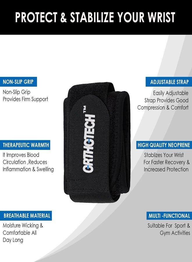 Orthotech Neoprene Wrist Support (Black) - Image 2