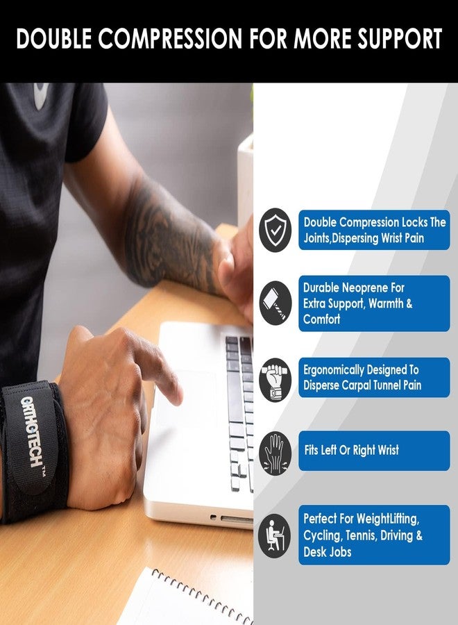 Orthotech Neoprene Wrist Support (Black) - Image 5