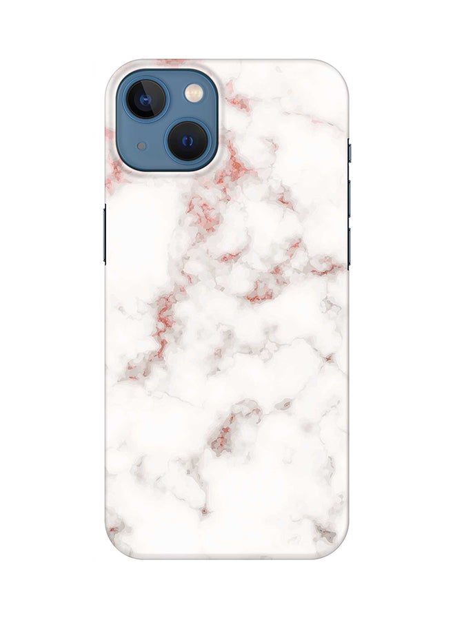 Stylizedd Case for iPhone 15 Plus Slim Snap Classic Series Mobile Cover Hard PC Shield Matte Finish Phone CasePrint - Marble Print Rose Grey - Image 1