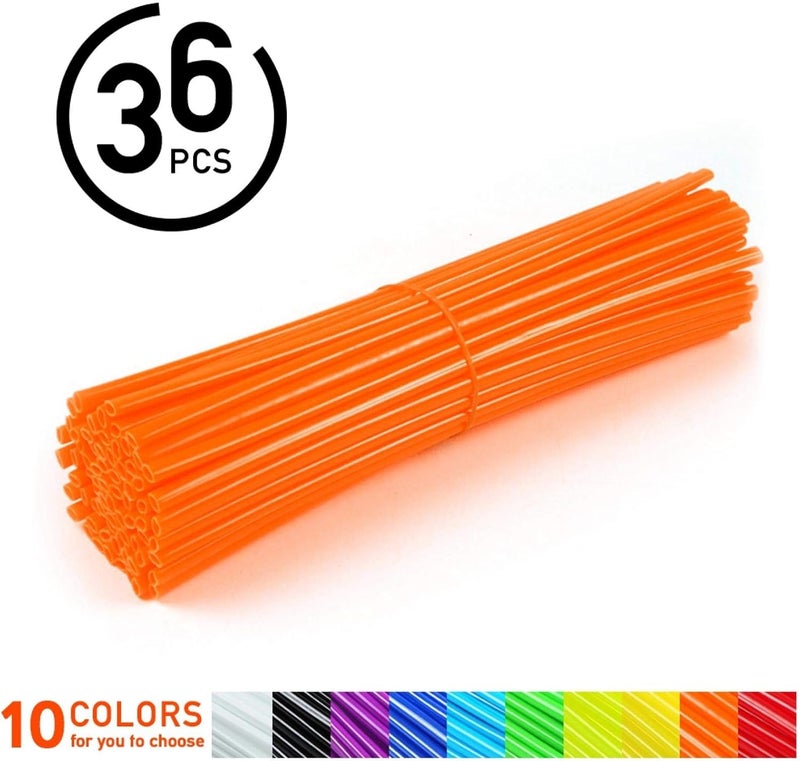 Keenso 36 pcs Spoke Covers,Motocross Rims Spoke Skins Wheel Spoke Protector Kit for Dirt Bike, Motorcycle, Bike - Image 2