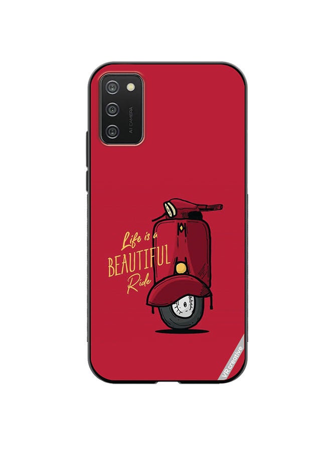 VR CREATIVE Protective Case Cover For Samsung Galaxy A03s Life Is A Beautifull Ride Design Multicolour - Image 1