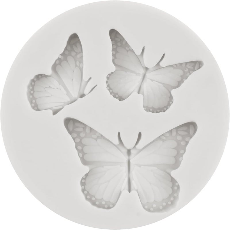 Sijiangmold Flower Silicone Fondant Molds Butterfly Daisy Rose Chrysanthemum Flower Silicone Mold For Cupcake Topper Cake Decorating Chocolate Candy Polymer Clay Gum Paste Set Of 6 - Image 5
