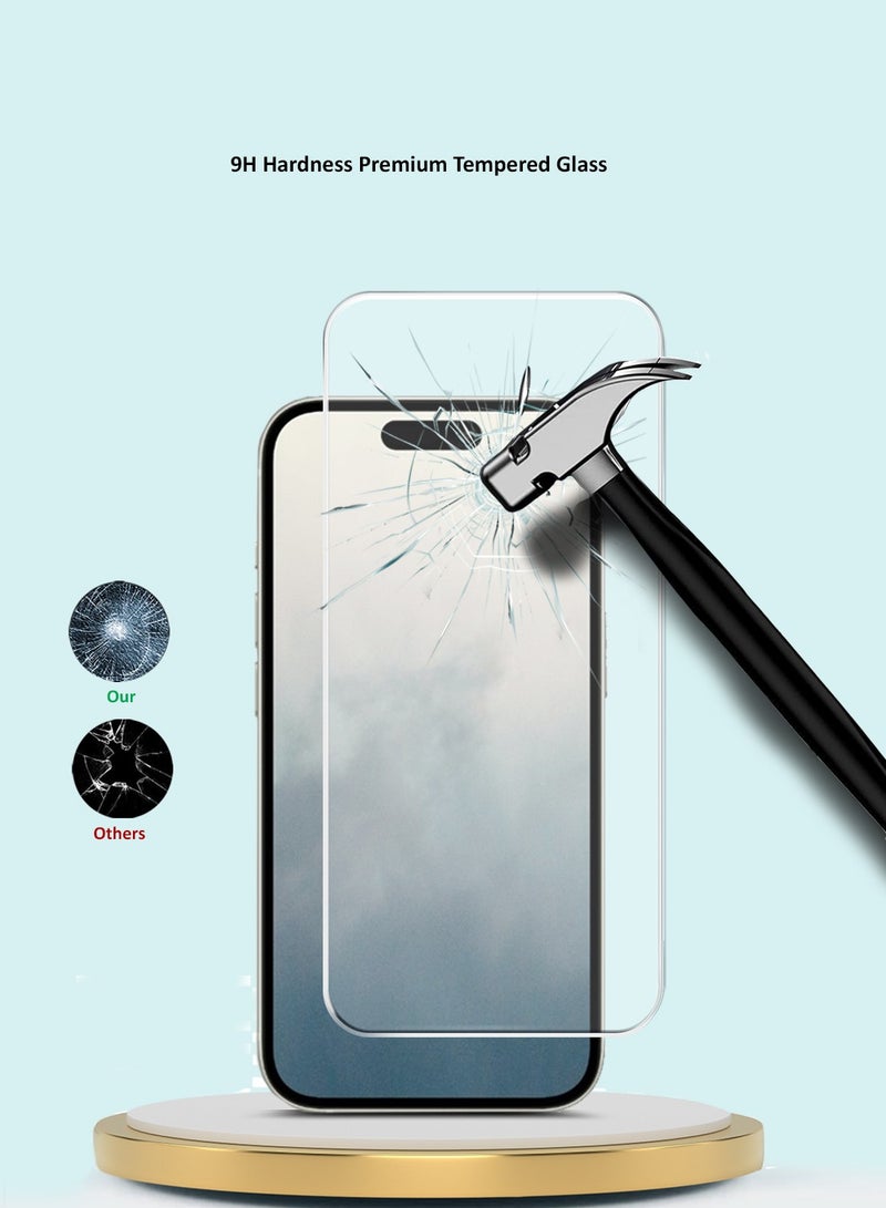 GMAX Apple iPhone 16 2024 GMAX Premium Series Curved Edges 9H 2.5D Tempered Glass Screen Protector - Clear - Image 4