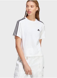 Essentials 3-Stripes Single Jersey Crop Top