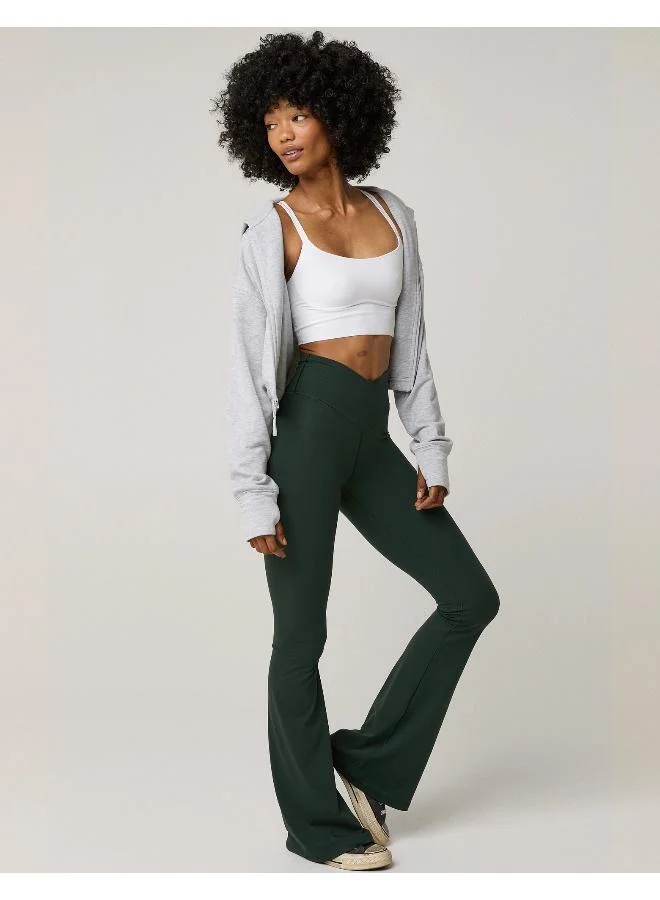 Aerie OFFLINE By Aerie Real Me High Waisted Crossover Flare Legging