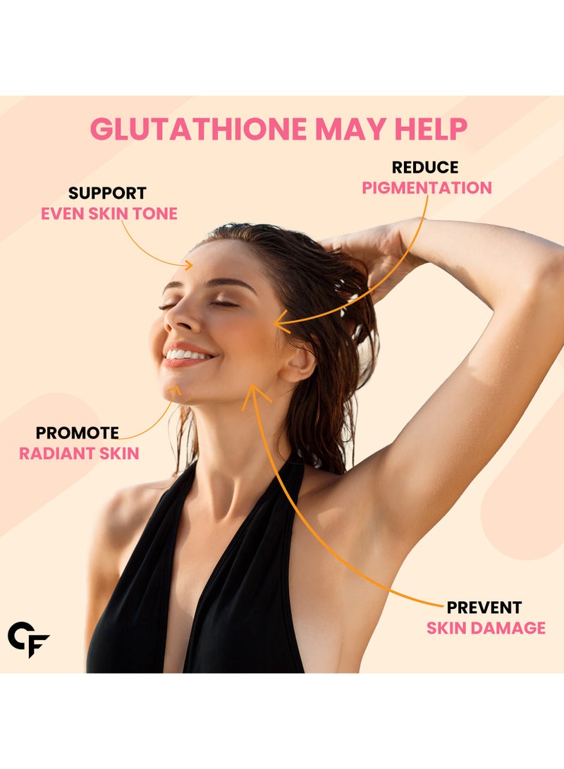 كارباميد فورتي أقراص إل غلوتاثيون مُخفَّضة + ٥٠٠ ملغ لصحة البشرة | إل غلوتاثيون مع حمض الهيالورونيك، وفيتامين هـ، والليكوبين، والبيوتين - ٣٠ قرصًا نباتيًا - Image 5