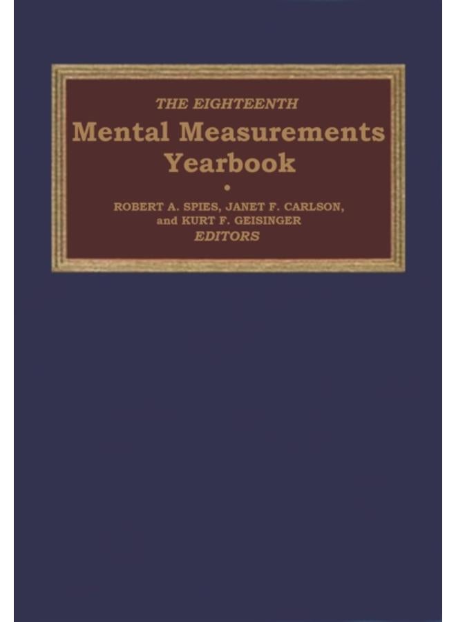 The Eighteenth Mental Measurements Yearbook 
