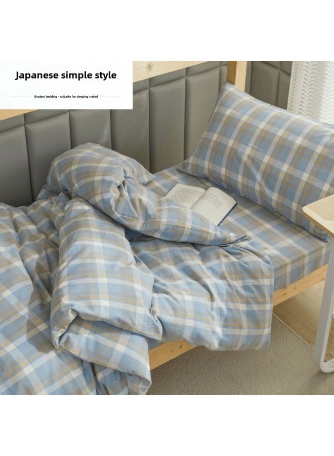 Top And Bottom Bunk Of Dormitory Shelf Bed For College Students-Color:Simple Blue-Specifications: - Image 1