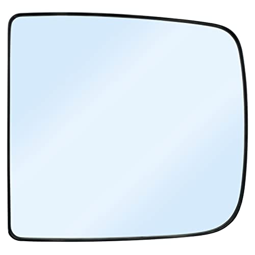 SKARUMMER Driver Left Side Tow Mirror Glass Replacement for 2009-2020 Dodge Ram 1500 2500 3500 4500 5500 Towing Mirrors - Side View Heated Convex Mirror Glass with Rear Holder, Replace 68067727AA - Image 1