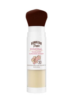 Hawaiian Tropic Hawaiian Tropic Mineral Powder Sunscreen Brush SPF 30 | Stocking Stuffers for Adults, Christmas Gifts, Winter Vacation Essentials, SPF Powder Sunscreen for Face, Brush On Sunscreen Powder, 0.15oz  - Image 1