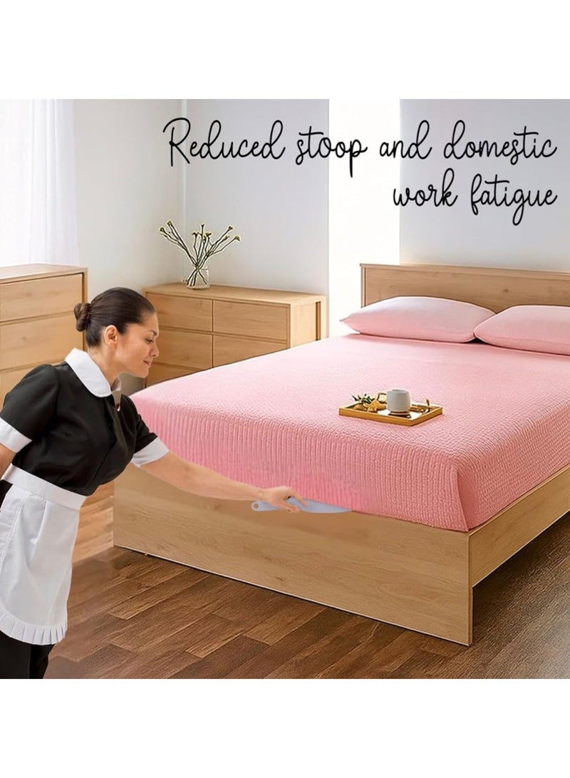 CleanWave - The Pure Effect Lazy Bed Sheet Fastener Tool – Easy Bedspread Organizer & Holder, Non-Textile Gap Insert Tool for Neat & Tidy Beds, Durable & Effortless Fixing (1pc - Gray) - Image 3