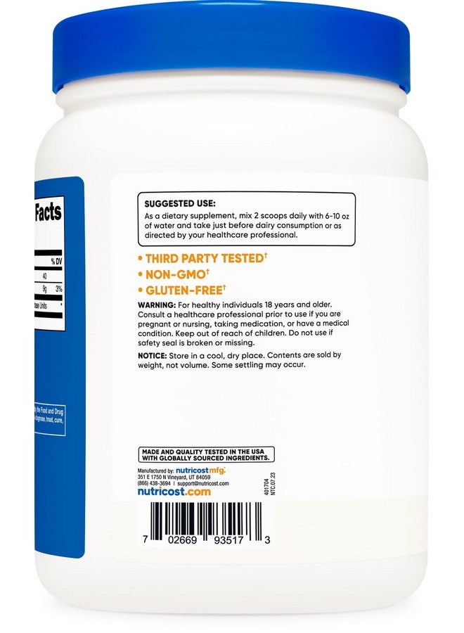 Nutricost Lactase Powder 500 Grams - Non-GMO, Gluten Free - Image 4