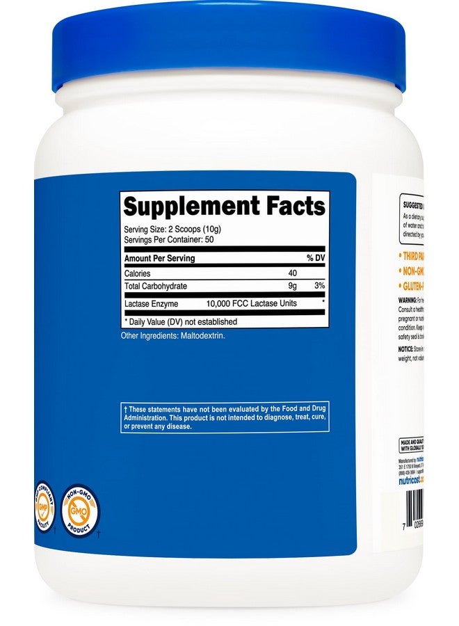 Nutricost Lactase Powder 500 Grams - Non-GMO, Gluten Free - Image 5