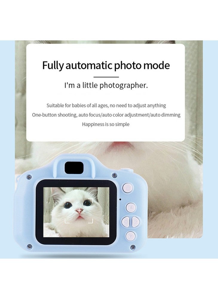 Generic X2 1080P HD Dual Lens Kids Camera Children Video Recorder with 32G TF Card+Card Reader - Pink - Image 2