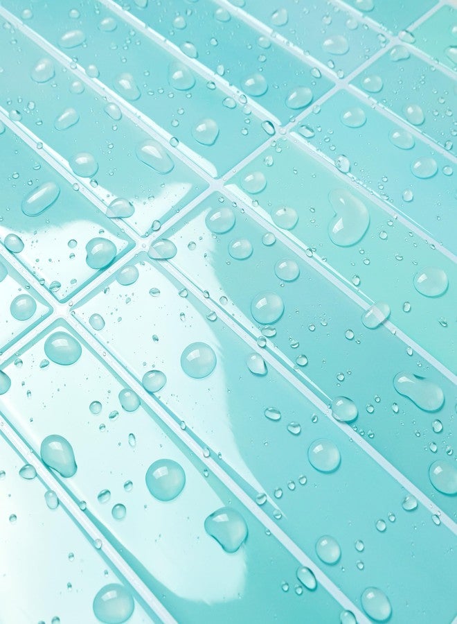 ReWallpaper بلاط حائط ReWallpaper قابل للإزالة، مكون من 17 ورقة، قابل للتقشير واللصق، مقاوم للماء، مقاس 12×12 بوصة، أزرق وأخضر، مناسب لجزر المطبخ، مناسب للمستأجرين - Image 2