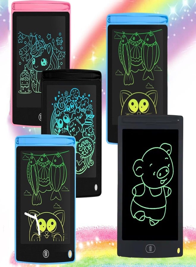 سنابترون هدايا سنابترون المميزة لأعياد ميلاد الأطفال: 5 قطع من ألواح الكتابة الملونة LCD للدراسة/الرسم الرقمي، شاشة لوحية للرسم، مناسبة للأطفال من 3 إلى 6 سنوات، لوح سحري في مجموعة، أفضل مجموعة ألواح قابلة للمسح، ألعاب للبنات - Image 1
