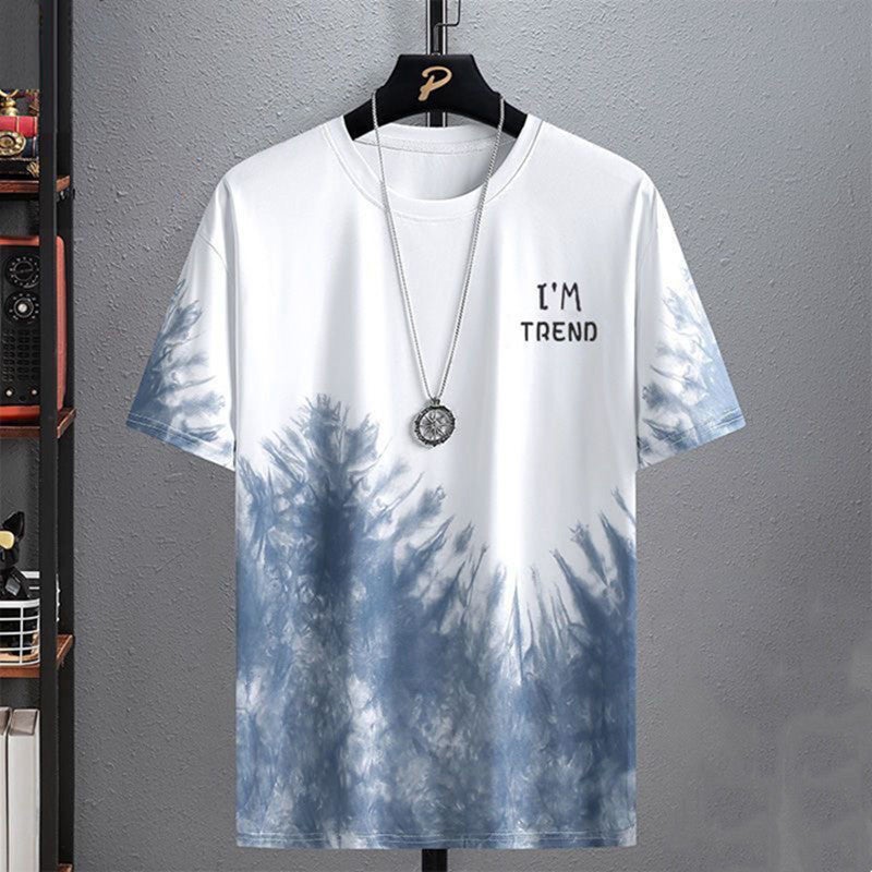 Trendy Printed Short-sleeved T-shirt Summer New Men's Casual Suit Large Size Shorts Sports Outdoor Two-piece Set  - Image 2