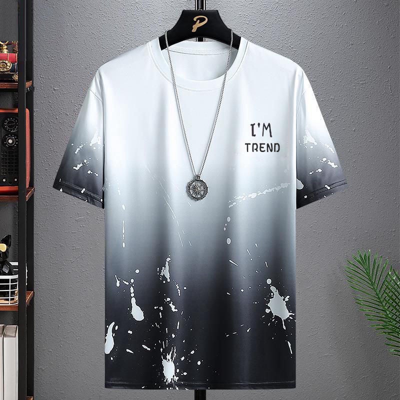 Trendy Printed Short-sleeved T-shirt Summer New Men's Casual Suit Large Size Shorts Sports Outdoor Two-piece Set  - Image 4