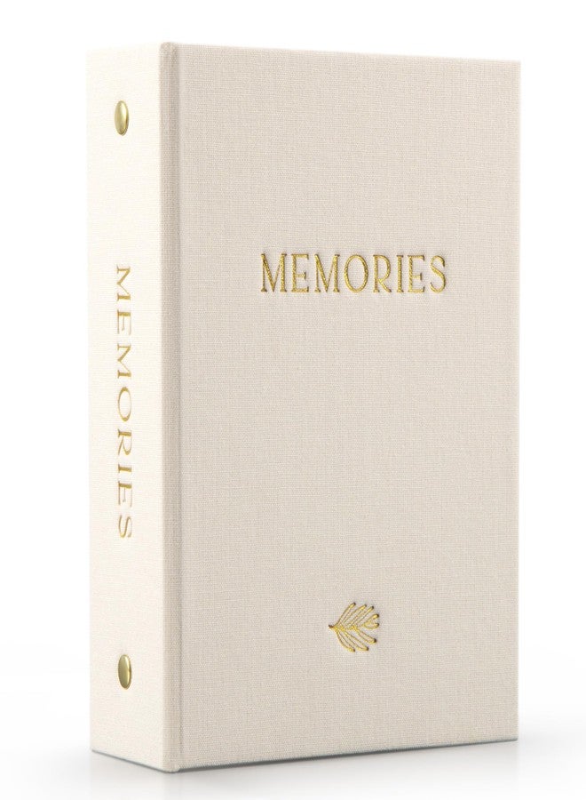 ZICOTO Beautiful Linen Photo Album For 4x6 Photos - Safely Holds Up To 100 Pictures of Unique Memories - The Perfect Large Photo Book To Store All Pictures of Treasured Family, Baby or Wedding Moments - Image 1