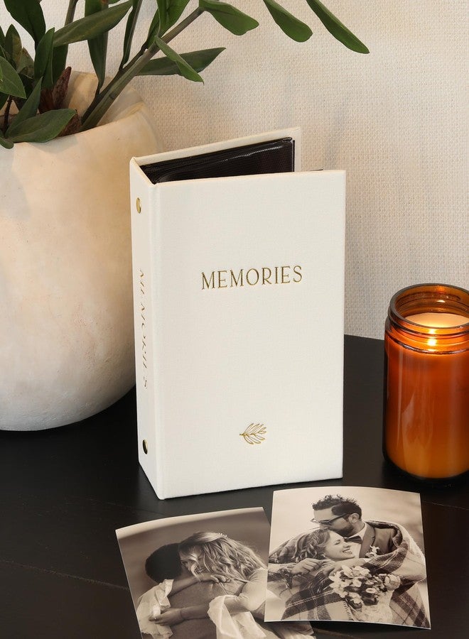 ZICOTO Beautiful Linen Photo Album For 4x6 Photos - Safely Holds Up To 100 Pictures of Unique Memories - The Perfect Large Photo Book To Store All Pictures of Treasured Family, Baby or Wedding Moments - Image 2