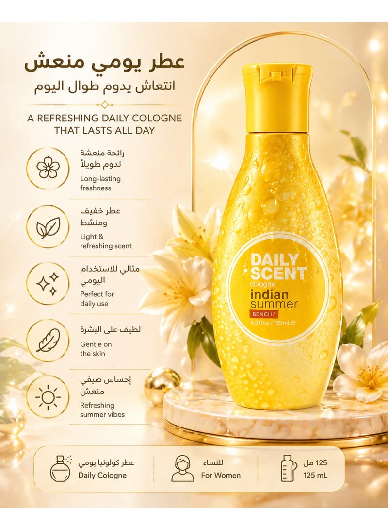 Bench Daily Scent Indian Summer Cologne for Women, 125 ml - Image 2