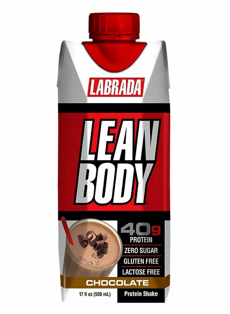 LABRADA Lean Body Chocolate Protein Shake 500 ML - Image 1