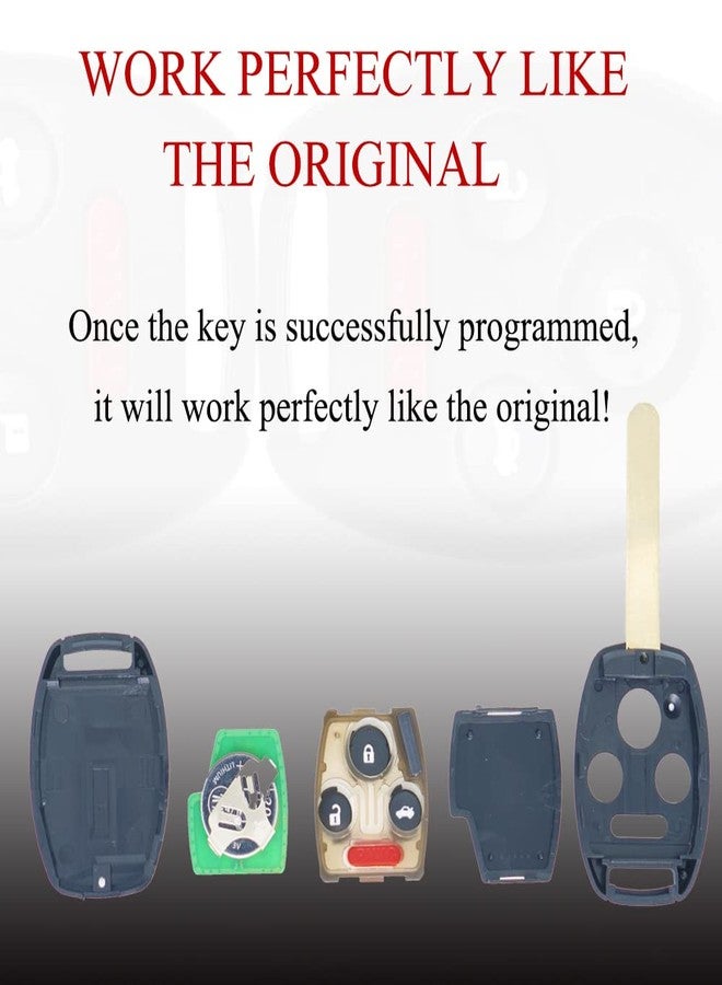 MechanMagic Key Fob Remote Replacement Fits for Honda Pilot 2009 2010 2011 2012 2013 2014 2015/ Accord Sedan 2008-2012 KR55WK49308 Keyless Entry Remote Control 35118-TA0-A00(Pack of 2) - Image 5