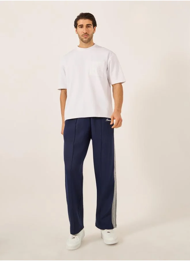 Styli Styli Wide Pintuck Open Hem Oversized Joggers